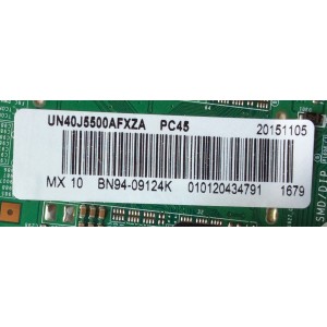 MAIN / SAMSUNG BN94-09124K / BN97-09282A / BN41-02353B / PARTE SUSTITUTA BN94-08238N / PANEL´S CY-GJ040BGLV9H / CY-GJ040BGLV1H / MODELOS UN40J5500AFXZA VS05 / UN40J5500AFXZA TS01